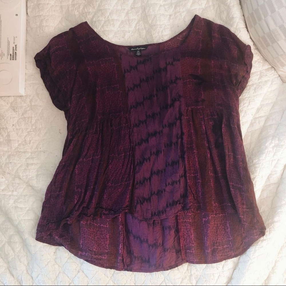 american eagle purple top!